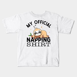 My Official Napping Shirt Kids T-Shirt